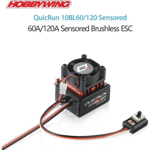 HobbyWing QuicRun 10BL120 120A 10BL60 60A Sensored+LED Program Box General combo for RC 1/10 Truck Drift Monster Car