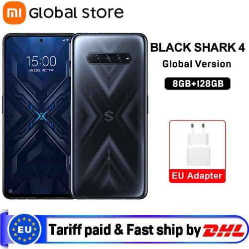 2021 Black Shark 4 8GB 128GB Smartphone Snapdragon 870 144Hz Refresh Rate E4 AMOLED Screen DC Dimming UFS 3.1
