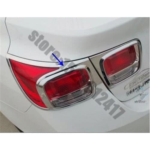 Car styling for Chevrolet Malibu 2012-2015 ABS Chrome Front+Rear headlight Lamp Cover Fog light Lamp Cover Trim
