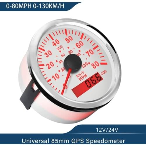 Waterproof Universal GPS Speedometer With Course For Marine Boat With Backlight 85mm 9-32V