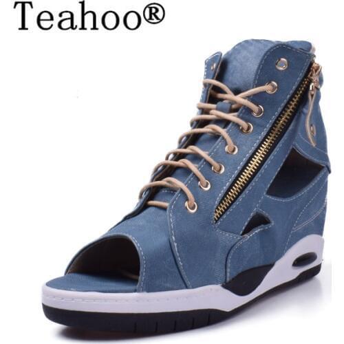 High Heels Gladiator Sandals Open Toe Shoes Sexy Lady Pumps Woman Wedges Shoes female Platform Lady Shoes Jeans Designer Wedges