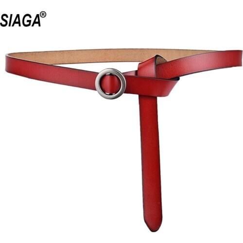 Ladies All-match Overcoat Decorative Soft Cow Genuine Leather Belts for Women Ring Buckle Waistband Belt 2020 New SA001