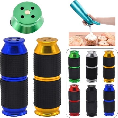 1pc Flower Printing Cream Whipper Cream Dispenser Cracker Opener Cream Chargers For 8g Cream Chargers N2O Kitchen Dining Gadgets