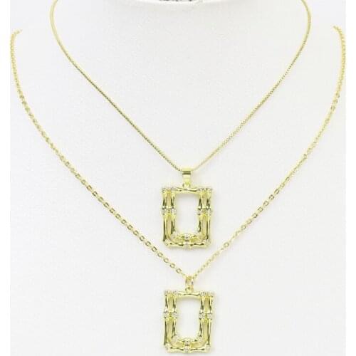 10 Pcs Rectangle Pendant necklace Fashion jewelry pendant Necklace Fashion jewelry necklace 7478