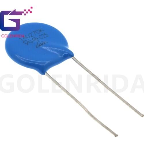 10pcs varistor 14D270K 27V piezoresistor 14D270