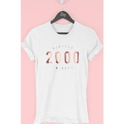 21st Birthday T-Shirt for Women, 2000 T-Shirt, 21st Birthday Gift for Women, Limited Edition 2000 Top for Her woman tshirts