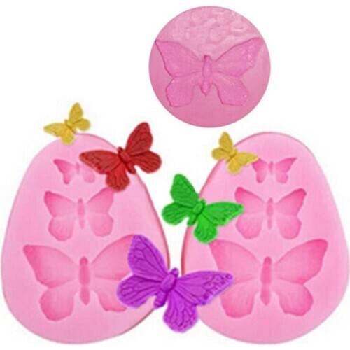 3D Silicone Cake Fondant Jelly Pudding Mold For Wedding Party Pasteleria Moulds Butterfly Shape Bakingwar Sugarcraft Tools