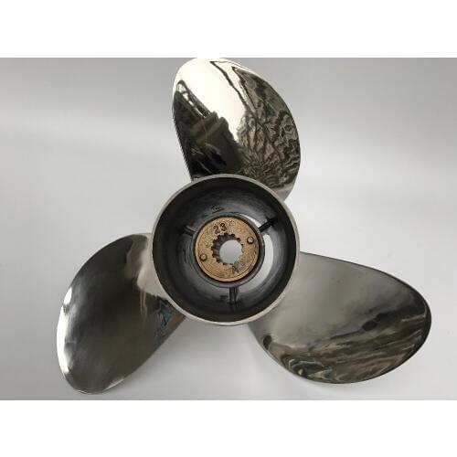 3x11 1/8x13 for 40HP-50HP JOHNSON propellers STAINLESS STEEL Propeller 13 tooth johason marine propellers