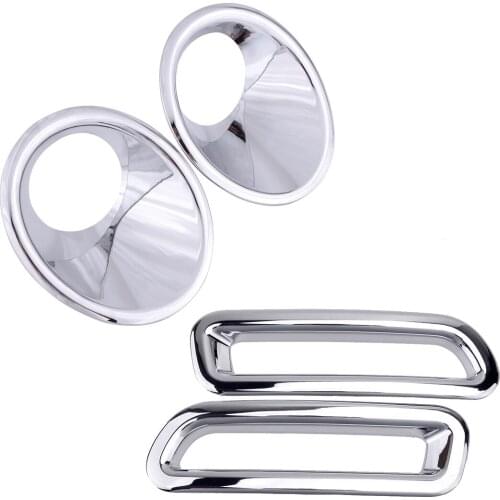 4pcs Car ABS Front Rear Fog Light Lamp Cover Trim Fit for Suzuki Vitara Escudo 2015 2016 2017 2018 2019