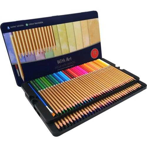 72 Water Soluble Color Pencils 72 Colors Professional Artist Painting Sketching Watercolor Pencil Kids Art Supplies