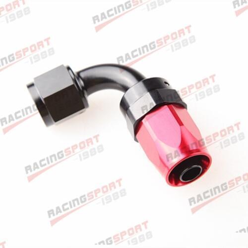 -8AN AN8 90 DEGREE SWIVEL OIL FUEL LINE HOSE END FITTING ADAPTOR