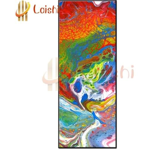 Diamond painting Abstract graffiti color cloud cross stitch diamond embroidery mosaic stitch cross full round drill room Decor