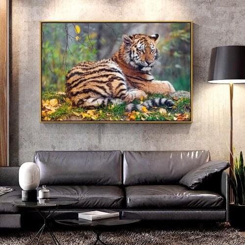 Artcozy Oil Canvas Painting tigress- For Home Decoration Wall Art