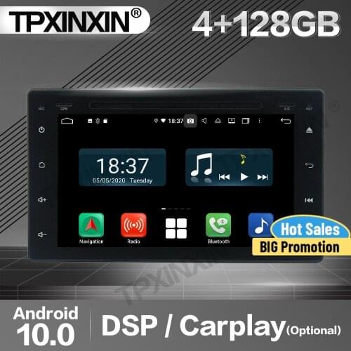 128G Apple Carplay Car Radio 2 Din Stereo Receiver Android For Toyota Hilux 2016 2017 2018 GPS Navigation Player Audio Head Unit