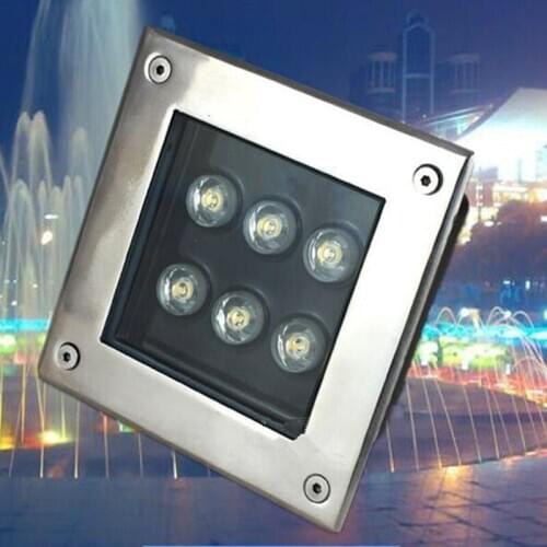 Free Shipping 6*1W LED Underground Lamps Buried lighting 6W LED Underground light Outdoor Recessed DC12V/AC85-265V Free Shipping