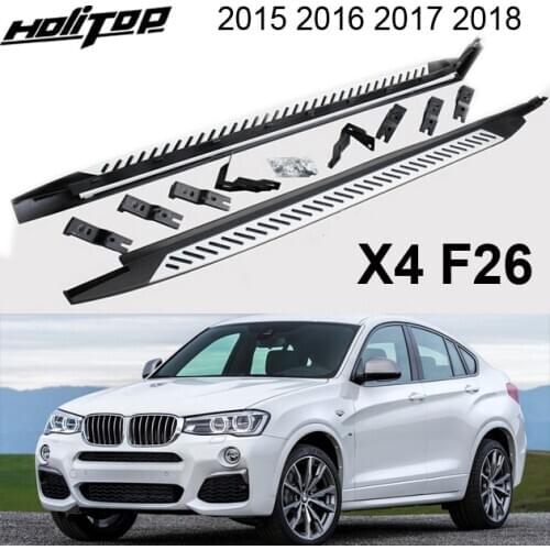 Running board side step bar for BM X4 F26 2015 2016 2017 2018, OE model, ISO9001 quality, free drill hole, easy installation