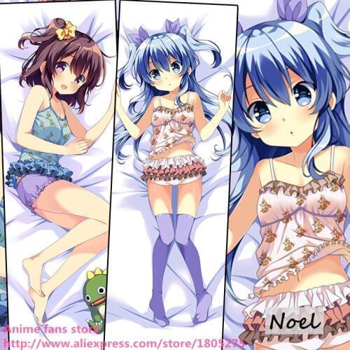 Cute Japanese game Anime Pillowcase Sora no Method Noel Kawaii Loli pillow case Hugging Body