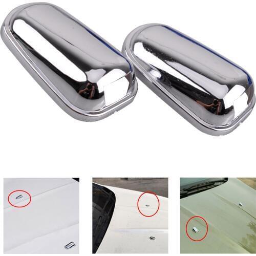 CITALL Car-styling 2pcs ABS Chrome Plated Windscreen Washer Cover Spray Nozzle Trim Fit for Ford Kuga Escape 2013 2014 2015 2016