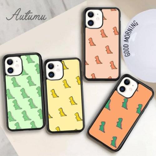 Baby dinos Phone Case for iPhone 11 12 Pro Max mini X XR XS SE 2020 5 6S 7 8 Plus Samsung Galaxy S8 S9 S10 Cover shell