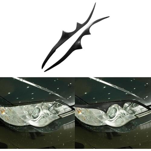For Subaru Legacy Liberty Outback JDM 2006-2008 Real Carbon Fiber Headlight Cover Eyebrows Eyelids Car Sticker Trim Protector