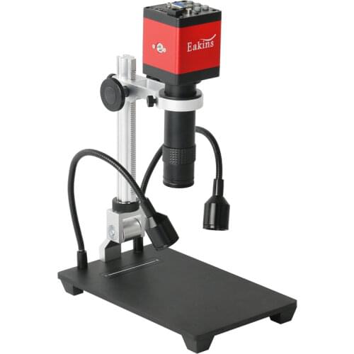 14MP HDMI VGA Electronic Digital Video Microscope Camera 1X-130X Zoom C-Mount Lens For PCB Soldering Repair Inspection