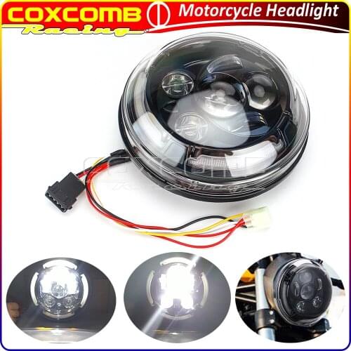For Ducati Scrambler Full Throttle/Urban Enduro/Desert Sled/Icon 2016-2018 Motorcycle LED Headlight DRL Hi/Lo Beam Head Lamp
