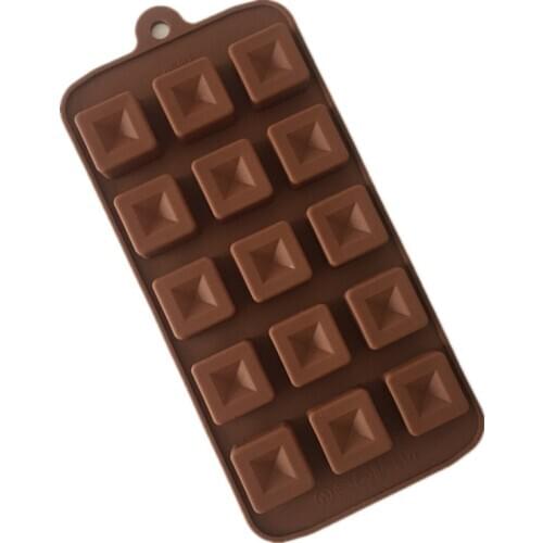 Silica Gel Chocolate Ice Cream Mold 15 With Squares A072