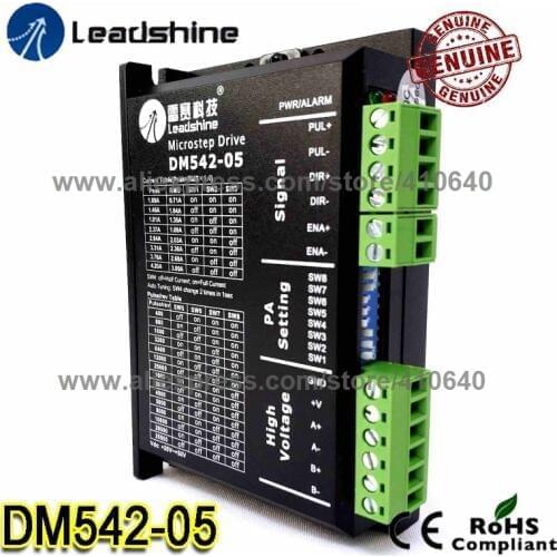 Leadshine DM542-05 1A to 4.2A 20 to 50VDC for Nema 17 Nema23 NEMA 42 and NEMA 57 Stepper Motor 25000 Pulse per rev Free Shipping