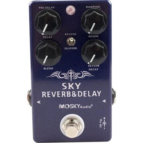 2021 New Moskyaudio SKY Reverb Delay Guitar /Bass Effect Pedal