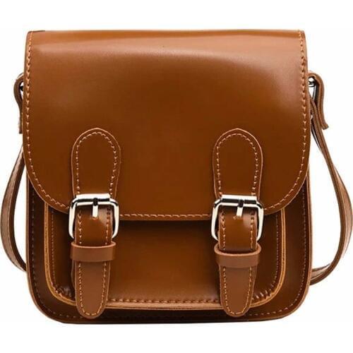 New Korean Style Bags for Women 2019 Vintage Simple Woman Shoulder Crossbody Bag Featured College Style Girls Bag