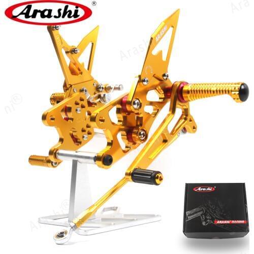 Arashi Motorcycle Rider Footrests For SUZUKI GSXR1000 2007 2008 Adjustable Foot Pegs Rearset GSX1000R GSXR GSX-R 1000 1000cc