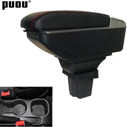Rotatable Storage Box For Chevrolet Trax Tracker / Holden Trax 2013-2017 Center Centre Console Armrest with ashtray USB charging
