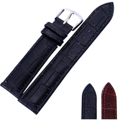 2 Color Hot Sell Leather Watchband for Samsung Galaxy Watch Gear S3 Band Bracelet 14 16 20 22mm Strap striped band watch men