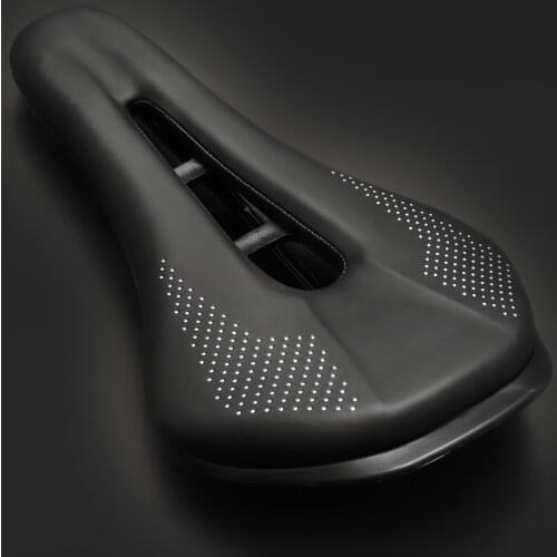 Bicycle Saddle Seat Mountain Road Steel Rails Bike Cushion for Men Skid-proof Soft Breathable PU Leather MTB Cycling Saddles