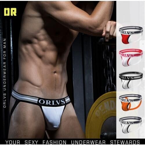 ORLVS sexy thong mens underwear, low waist cotton fashion double pants mens one on behalf of OR160