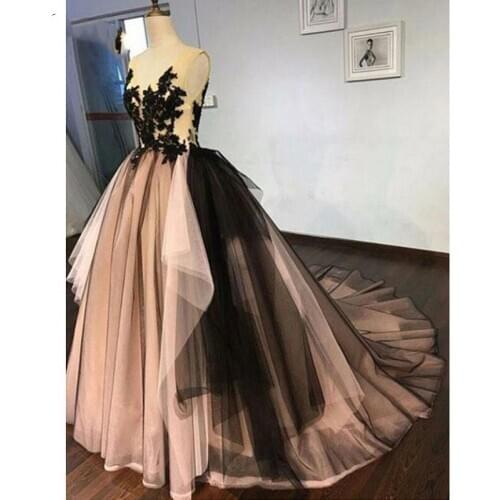 Vintage Mix Color Tutu Prom Dresses Appliques Lace Long Prom Gowns Ruffles Sexy Backless Formal Evening Gowns Vestidos Longo