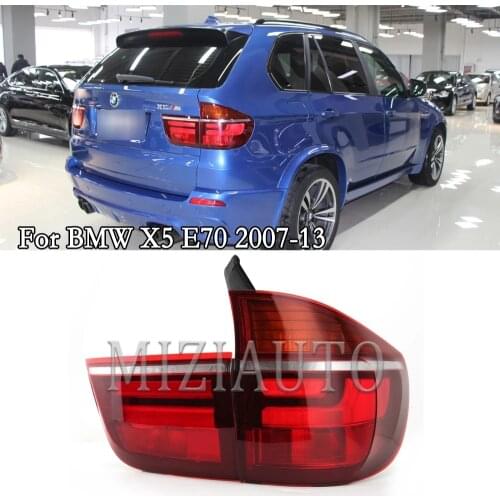 MIZIAUTO LED Tail Light For BMW X5 E70 2007 2008 2009 2010 2011 2012 2013 Rear Brake Signal Lamp Car Assembly Taillights