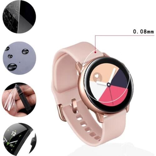 For Samsung Galaxy Watch Active2 Screen Protector Hydrogel Film TPU Explosion Proof Clear HD Guard Frontier Cover 40/41/44/45mm