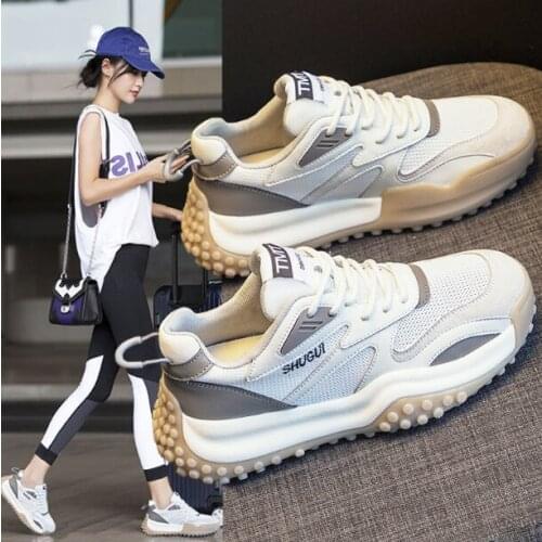 2021 New Spring Summer Lace-up Shoes Women Flat Leather Shoes Female Board Casual Shoes Couple skate shoes Women Sneakers