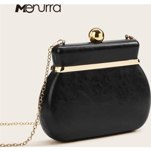 Women Evening Clutch Leather Perfume Bottle Crossbody Bag Chain Clutch Bag Handbag Fashion Party Evening Bag