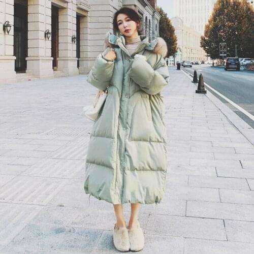 Winter Jacket Women Hooded Parkas Warm Jackets for Women 2021 Down Cotton Coat Lady Loose Midi Clothes Oversize Chaquetas HLY186