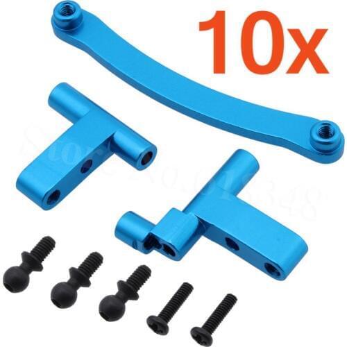 10pcs Aluminum Steering Servo Saver Complete For 1/18 Model Revel 24540 Scorch Hobbico Dromida BX/MT/SC4.18 Monster Truck