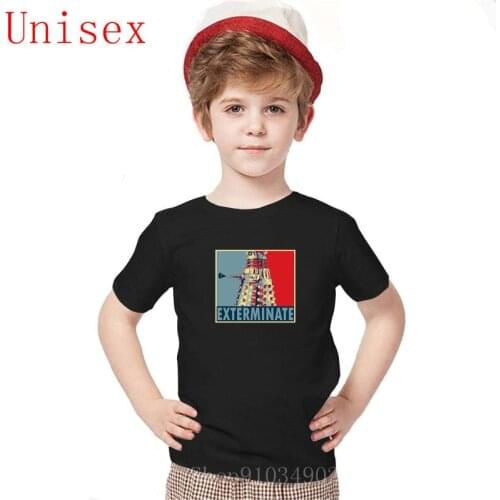 2020 Summer Casual kids cotton T-shirts Daleks and their legendary word Exterminate boy clothes girls T-shirt childrens clothes