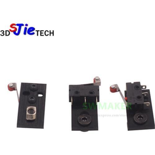 3 pcs/lot openbuilds parts CNC aluminum Micro Limit Switch Kit with Mounting Plate 3D printer
