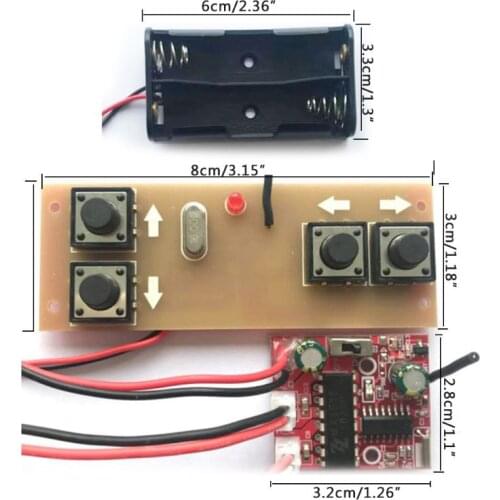 4-channel 2.4G Remote Control Receiver Module Kit Circuit Board For RC Model Car