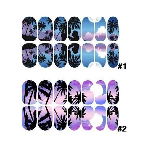 500pcs Luminous Nail Art Stickers Adhesive Nail Foils Full Cover Nail Tip Wraps Decals girl Decorations Tools