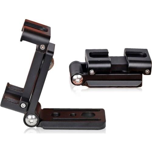 Tripod Phone Mount Adapter, Folding Holder, Compatible with Smartphone Camera Stand LED Light, Universal Cell Phone Attachment