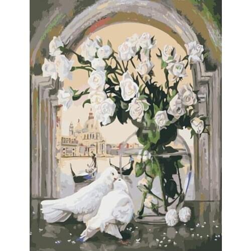 Diamont Painting Flowers Diamond Painting 5D Full Needlework Diamond Embroidery Painting