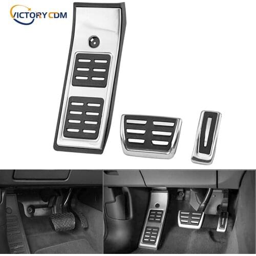 Car styling Stainless Steel Punch-free Pedal Modified Throttle Brake Pedal For Audi A4L A4 B9 A5 2016-2019