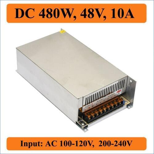 480W 48V 10A Switching Power Supply Voltage AC100-240V Input Transformer to DC 48V Output equipment for LED driver Strips light